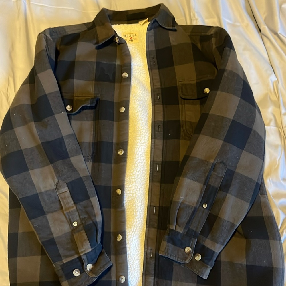 Red Head flannel jacket with no hoodie